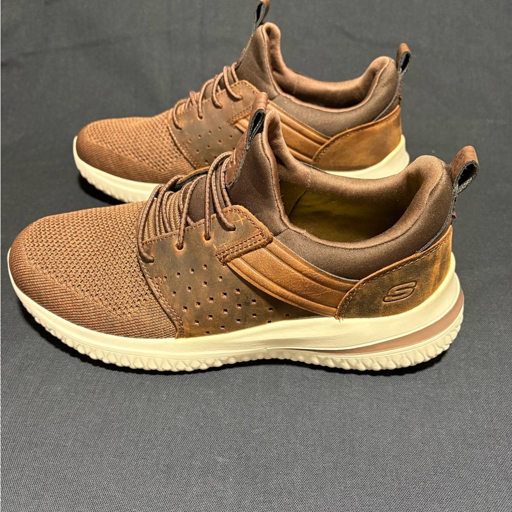 Skechers Men's Delson 3.0 Cicada Slip-on Shoes Size 9 - Picture 3 of 6